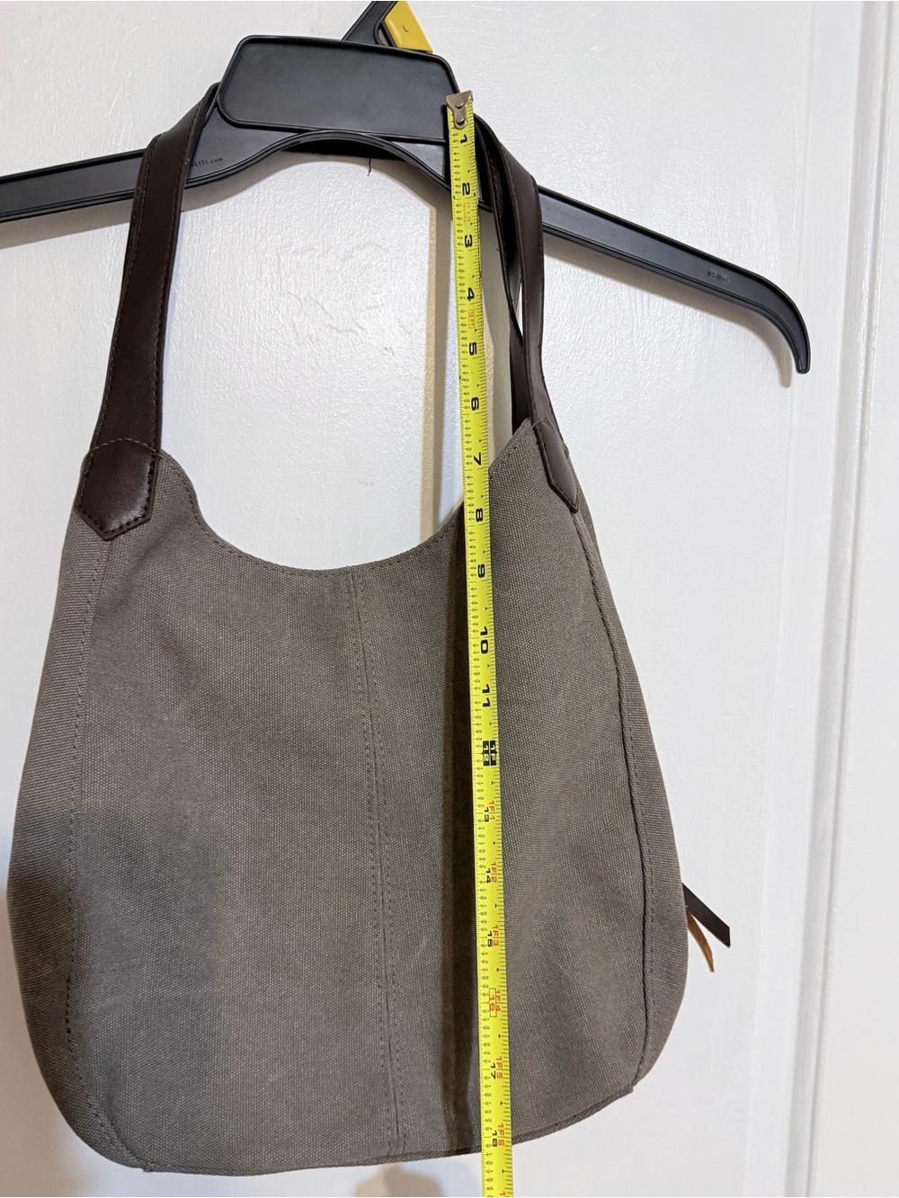 Boho Patterned Canvas Tote Bag in Gray and Multicolor - Picture 8 of 8